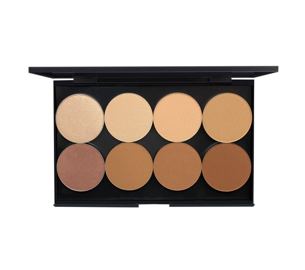 MINERAL PRESSED POWDER WITH HIGHLIGHTERS | PRO PALETTE